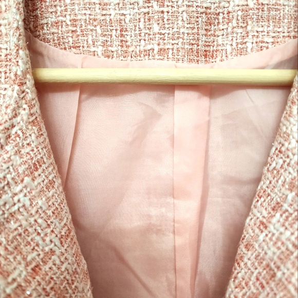 Soft Tweed Blazer (pink) - Picture 4 of 4